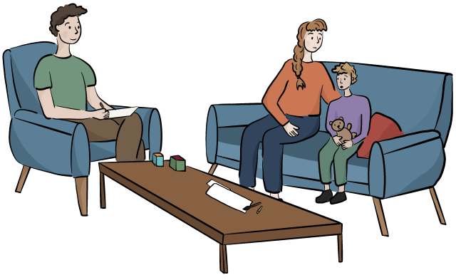 therapy sessions for children illustration